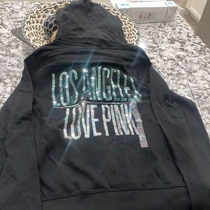 Pink los angeles hoodie brand new limited editio